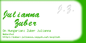 julianna zuber business card